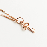Náhrdelníky - pozlátený strieborný náhrdelník s kľúčikom My secret Ag 925 - 10153780_