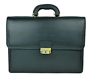 Pánske tašky - Praktická kožená aktovka v čiernej farbe - 10155984_