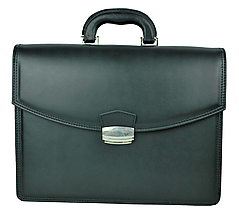 Pánske tašky - Moderná kožená aktovka v čiernej farbe - 10156000_