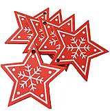 Polotovary - VY105 Výrez vianočný HVIEZDIČKA 5 cm  (Červená II) - 10155074_