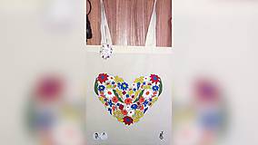 Nákupné tašky - ♥ Plátená, ručne maľovaná taška ♥ - 10152823_