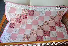 Detský textil - Dedka - ružové cukríky - 10154253_