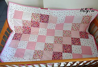 Detský textil - Dedka - ružové cukríky - 10154253_