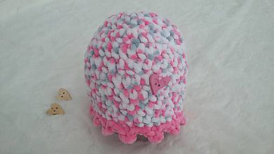 Detské čiapky - Háčkovaná čiapočka pre bábätko - 10156269_