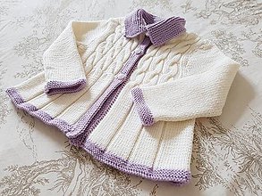Detské oblečenie - Pletený sveter - 10158096_
