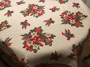 Úžitkový textil - Obrus Vianočná ruža - 10164850_