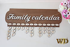 Dekorácie - Rodinný kalendár - 10164467_