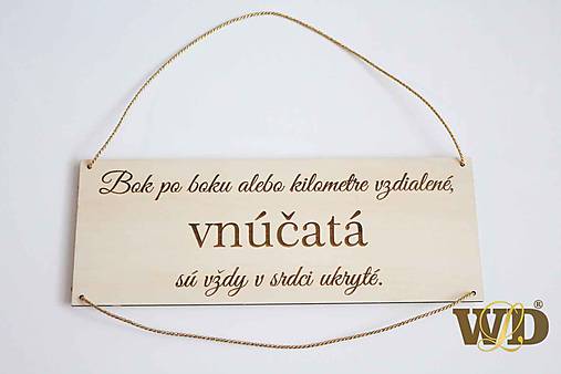 Tabuľky - Tabuľka pre starých rodičov - vnúčatá - 10164487_