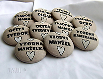  - Svadobný odznak . Vzorný svadobčan New line - 10164239_