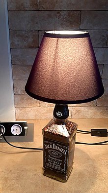 Svietidlá a sviečky - Jack Daniels lampa (S vyplnou) - 10165297_