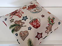 Úžitkový textil - Gobelínová sada (Vianočné zvončeky) - 10173615_