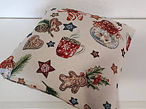 Úžitkový textil - Gobelínová sada (Vianočné zvončeky) - 10173619_