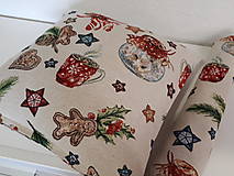 Úžitkový textil - Gobelínová sada (Vianočné zvončeky) - 10173621_