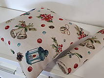 Úžitkový textil - Gobelínová sada (Vianočné zvončeky) - 10173678_