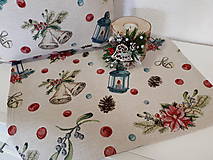 Úžitkový textil - Gobelínová sada (Vianočné zvončeky) - 10173703_