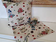 Úžitkový textil - Gobelínová sada (Vianočné zvončeky) - 10173706_
