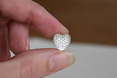 Komponenty - Kabošon srdce crystal 12mm, 0.15€/ks - 10176078_