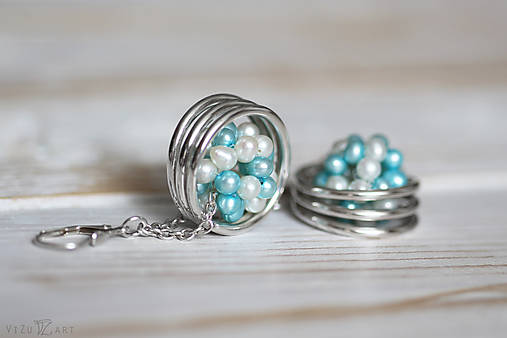 Strieborné náušnice s perlami - Spring Pearls