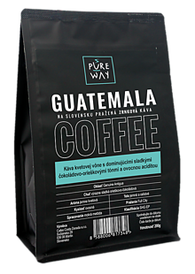 Kávy - Zrnková Guatemala káva Pure Way, 200 g - 10179936_