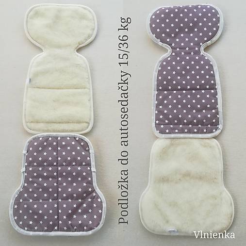 Detský textil - Podložka do autosedačky 15-36 kg MERINO TOP proti poteniu - 10188110_