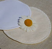 Úžitkový textil - Vložky pre dojčiace maminy nepremokavé biele - 10191307_
