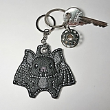 Kľúčenky - Prívesok netopier (retiazka a krúžok) - 10198134_