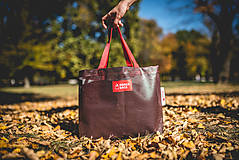 Veľké tašky - Úsmev ako dar - DORKA bag (Čokoládová desiata) - 10202000_