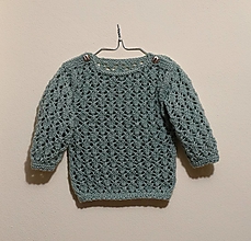 Detské oblečenie - Pletený detský pulóver - 10202942_