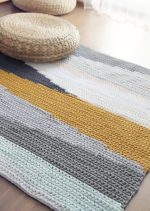 Háčkovaný koberec / kaMiko - SAShE.sk - Handmade Úžitkový textil