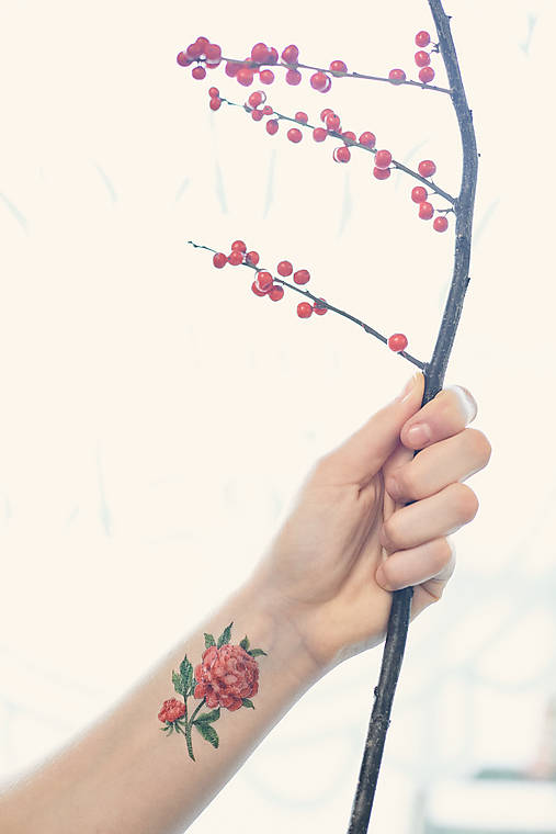 Dočasné tetovačky - Kvetinové (35)
