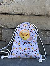 Batohy - Biely vak s potlačou Emoji - 10207971_