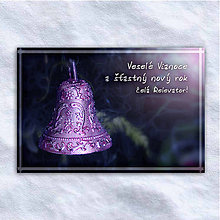 Grafika - Vianočná virtuálna pohľadnica (zvonček) - 10207228_