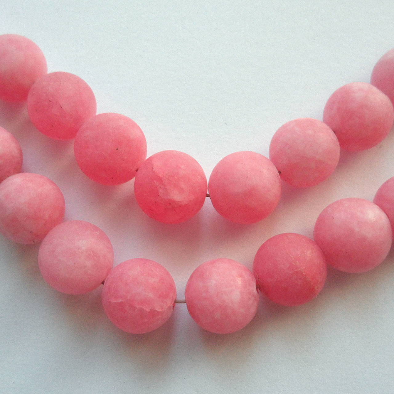 Jadeit matný 10mm-1ks (pastel pink)