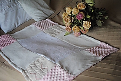 Detský textil - Ružová minky deka - 10209173_