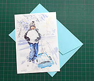 Papiernictvo - Pohľadnica - Vianočná radosť - 10215623_
