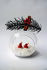Náušnice - Vianočné náušnice - Mikulášska čiapka | visiace | veľké - 10215946_
