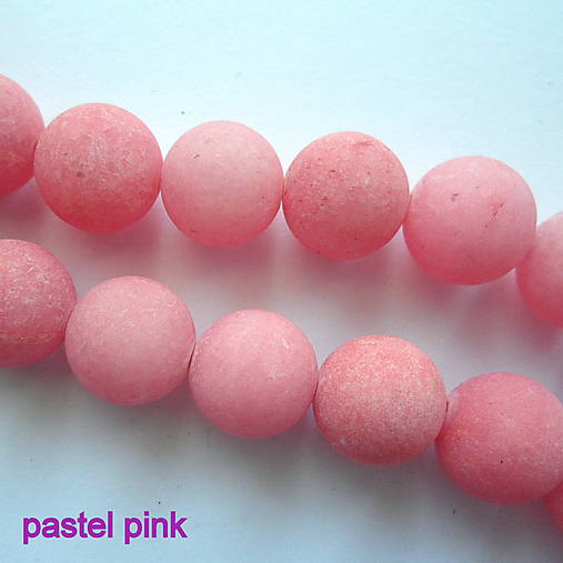 Jadeit matný 12mm-1ks (pastel pink)