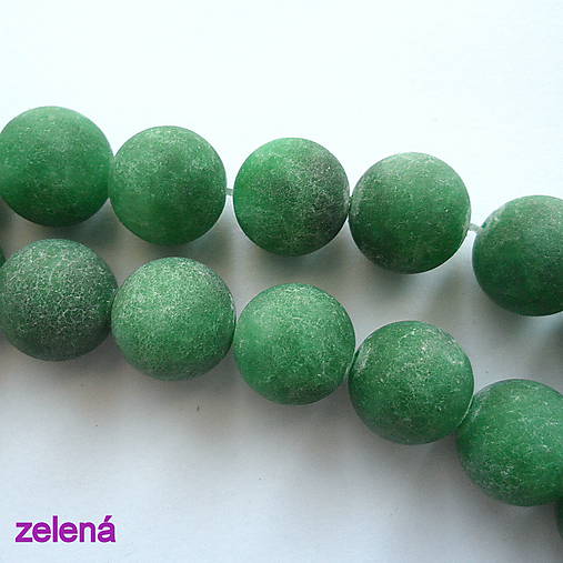 Jadeit matný 12mm-1ks (zelená)