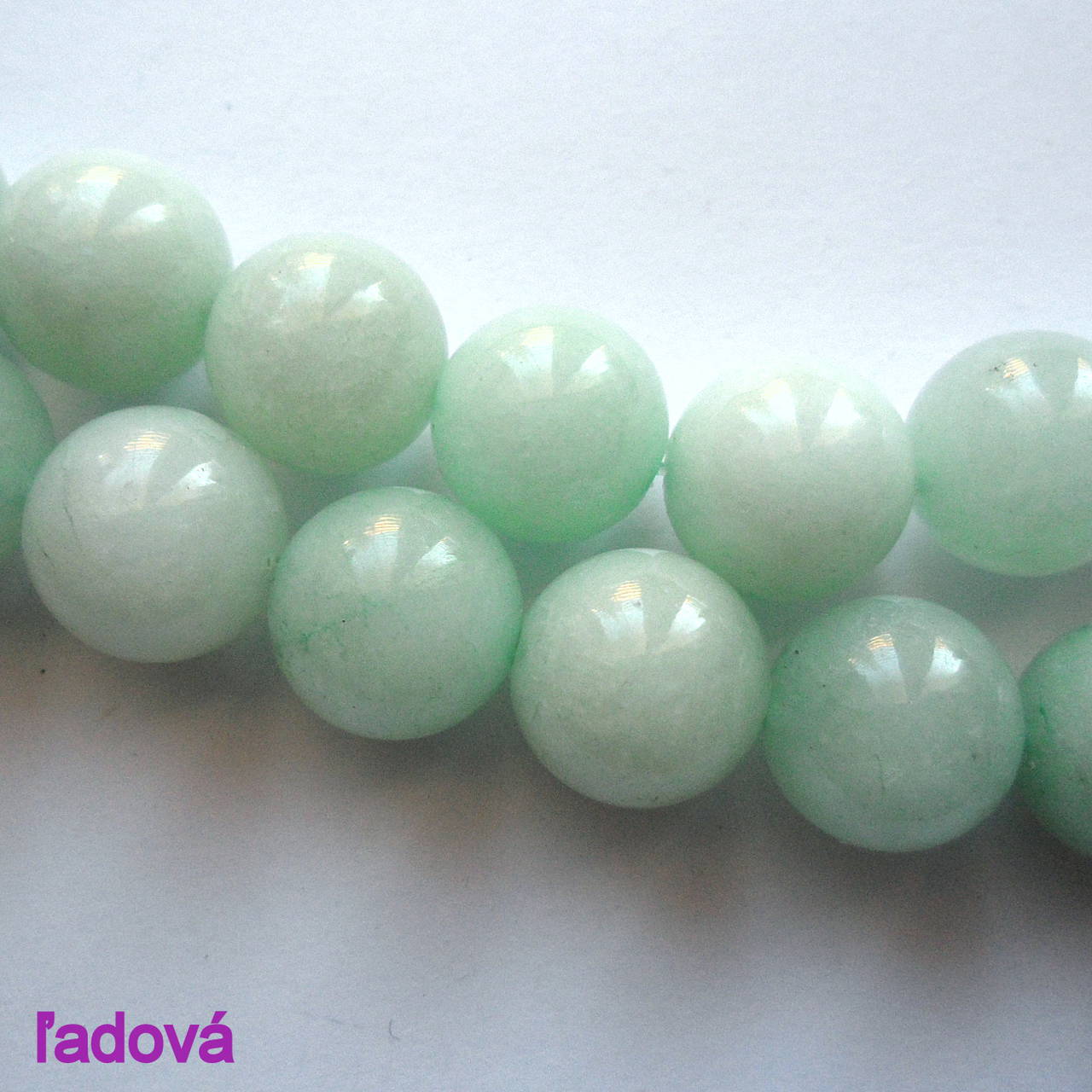 Jadeit 12mm-1ks (ľadová)