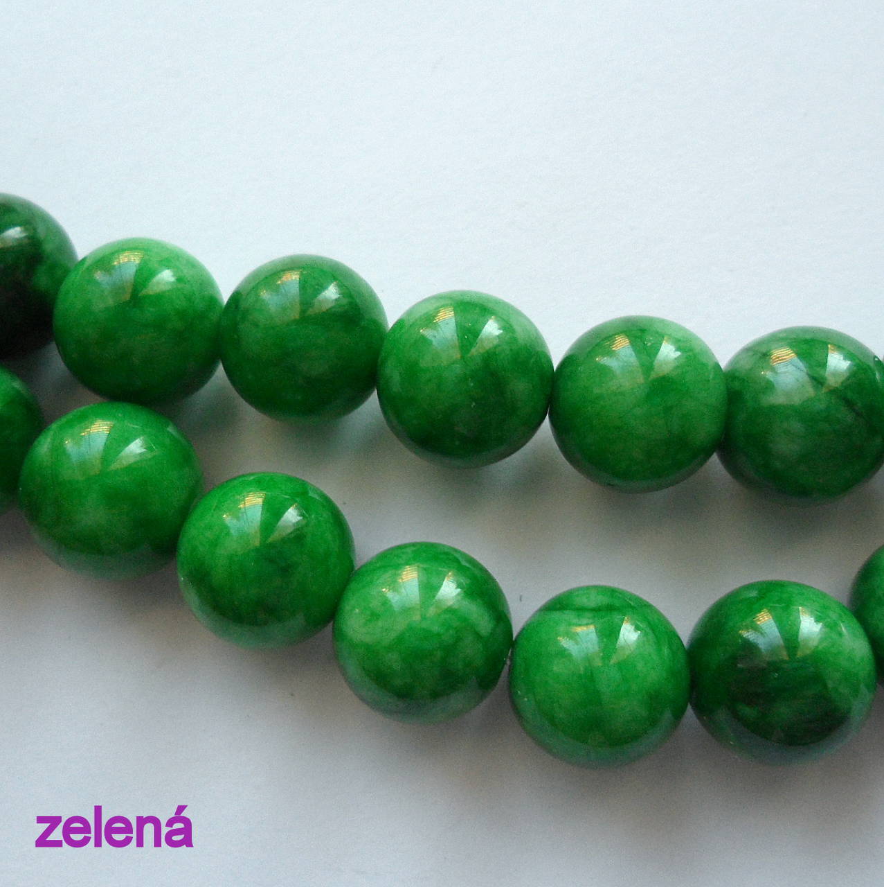 Jadeit 12mm-1ks (zelená)