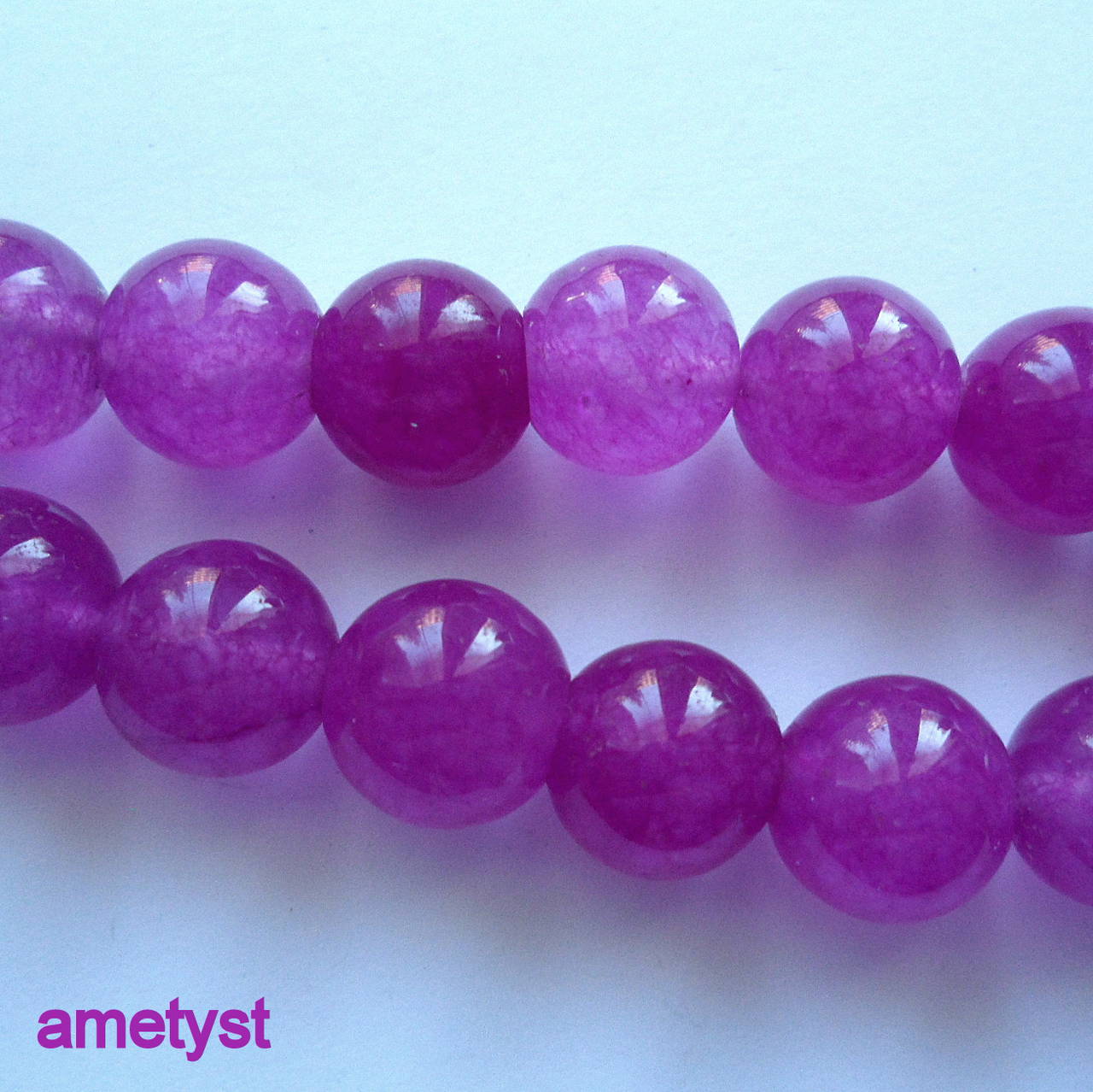 Jadeit 12mm-1ks (ametyst)