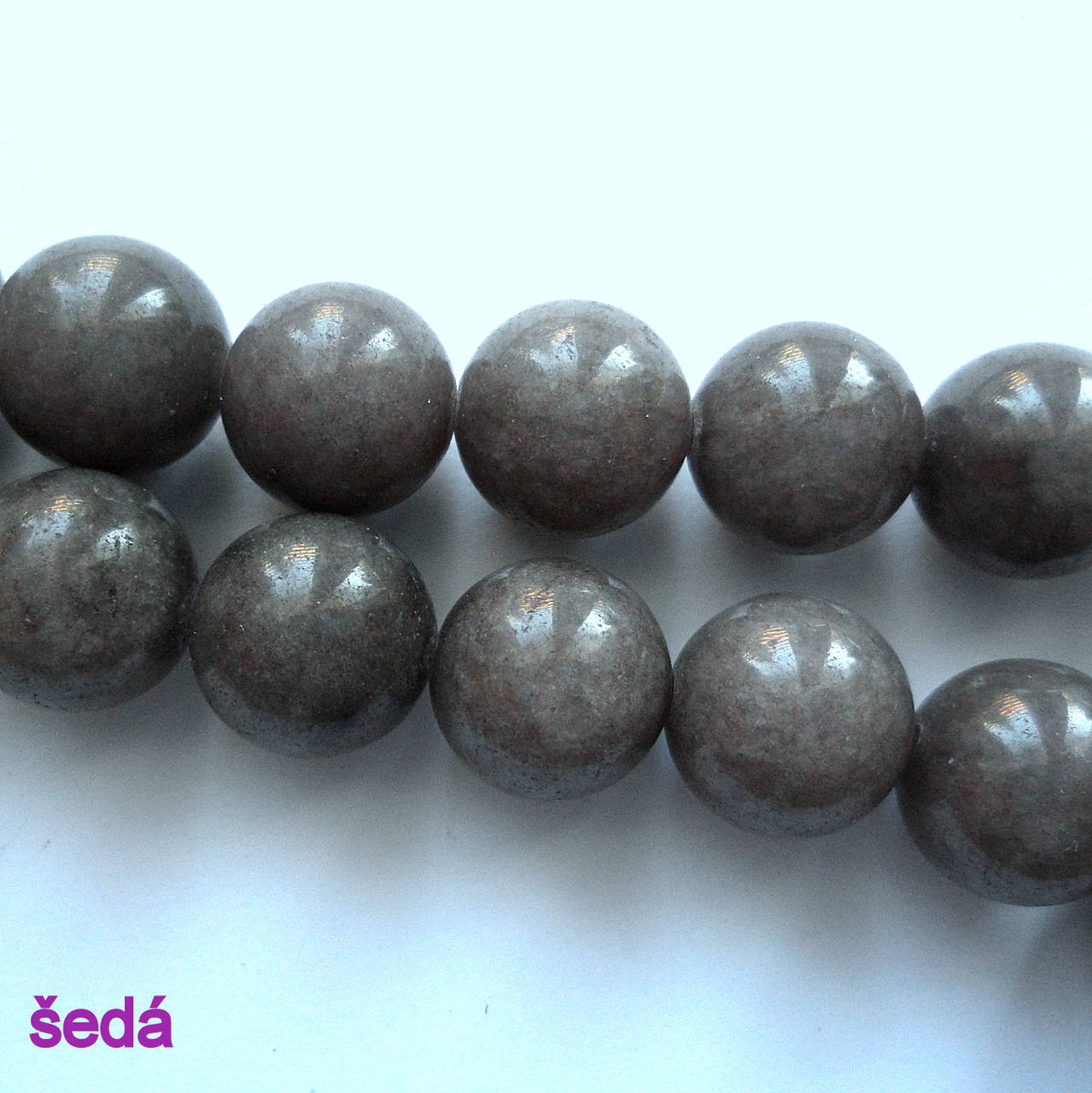 Jadeit 12mm-1ks (šedá)