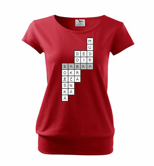 Topy, tričká, tielka - Krížovka pre babku - 10225224_