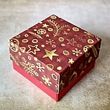 Krabička darčeková vianočná červená