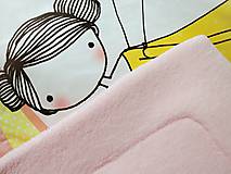 Detský textil - Sada - dievčatko s motýľmi - 10224808_