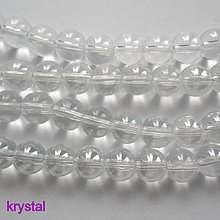 Korálky - CrystaLine Beads™-8mm-1ks (krystal) - 10228293_