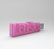  - USB kľúč s 3D menom - jednofarebný (8 GB 2.0 - Modrá) - 10231476_