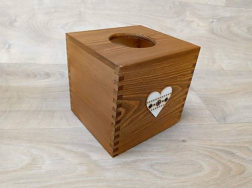 Úložné priestory & Organizácia - HM - Krabička na vreckovky - podstava štvorec - 10236180_