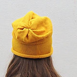Čiapky, čelenky, klobúky - Čiapka ALPAKA a VLNA " žltá " - 10242997_