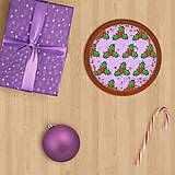 Dekorácie - Vianočné grafické perníky so vzorom stracciatella - cezmína - 10242706_